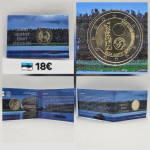 Estonija 2 euro 2018 (100 years of Republic of Estonia) BU v kartici