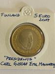 Finska 5 Evro 2017 President Karl Gustaf Emil Mannerheim