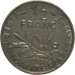 Francija 1/2 Franc 1965 [000533]