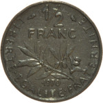 Francija 1/2 Franc 1970 [000537]