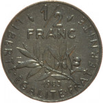 Francija 1/2 Franc 1983 [000547]