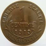 LaZooRo: Francija 1 Centime 1919 UNC