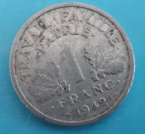 FRANCIJA 1 franc 1942