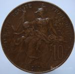 LaZooRo: Francija 10 Centimes 1917 XF a