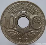 LaZooRo: Francija 10 Centimes 1919 UNC a