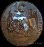 LaZooRo: Francija 10 Francs 1985 UNC Victor Hugo