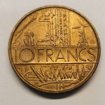 Francija 10 frankov VF 1975