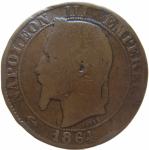 LaZooRo: Francija 5 Centimes 1864 BB F