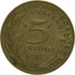Francija 5 Centimes 1978 [000465]