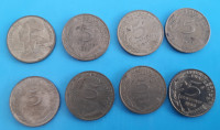 FRANCIJA 5 centimes  8 različnih kovancev