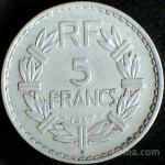 LaZooRo: Francija 5 Frankov Francs 1947 B