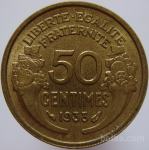 LaZooRo: Francija 50 Centimes 1938 XF/UNC