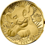 Francoski zlatnik Simba levji kralj - 5 evrov