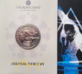 FREDDIE MERCURY  THE QUEEN- 5 FUNTOV SPOMINSKI KOVANEC