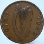 LaZooRo: Irska 1 Penny 1942 VF/XF