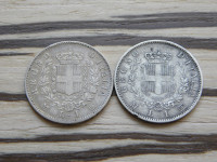 Italija 1 lira 1863 M - levi