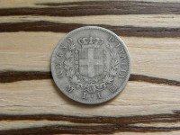 Italija 1 lira 1863 M