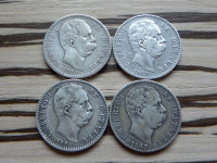Italija 2 liri 1881,83,87