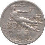 Italija 20 Centesimi 1908 R [002939]