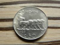 Italija 20 centesimi 1920 - gladek rob