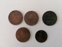 iTALIJA   5 centesimi1861  10 centesimi  1866, 1867, 1893 , 1894