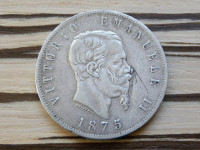 Italija 5 lir 1875