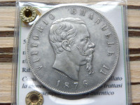 Italija 5 lir 1876