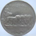 LaZooRo: Italija 50 Centesimi 1920 R VF naz