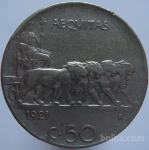 LaZooRo: Italija 50 Centesimi 1921 R VF