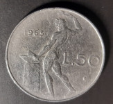ITALIJA 50 lire 1965