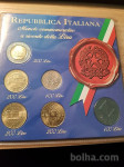 ITALIJA - set spominskih kovancev, lire - unc
