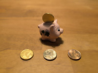 Komplet kovancev po 1 cent v zlati, srebrni z napako in bakreni