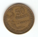 KOVANEC  50 frankov  1951   Francija