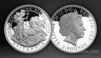 kovanca Britannia 2009 & 2013 - 2oz čistega srebra