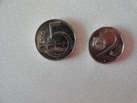 kovanca češke korne 1x 5 in 1x 2 1995.