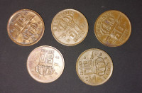 Kovanci Belgija 50 centimes 1953,58,64,65,75