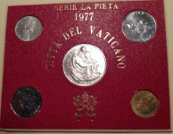 Kovanci - Vatikan - set s srebrnikom - 1977