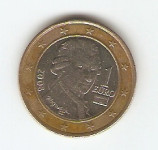 KOVANEC  1 €   2008   Avstrija
