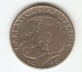KOVANEC  1 krona 1988  Švedska