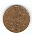 KOVANEC  10 frankov  1978  Francija