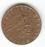 KOVANEC  10 frankov  1988 (ROLAND GARROS)  Francija
