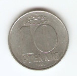 KOVANEC   10  pfennig  1968   DDR