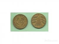 Kovanec 10 Pfennig Weimar 1924 Rentenpfennig)