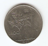 KOVANEC  100 lir 1965  Italija