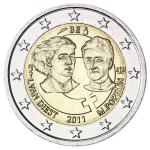 Kovanec 2 Evro Euro EUR € Belgium Belgija I. Van Diest M. Popelin 2011