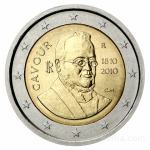 Kovanec 2 Evro, Euro, EUR, €, Cavour 1810-2010 C.M.