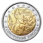 Kovanec 2 Evro, Euro, EUR, €, Costituzione Europea, Evropa 2005
