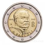 Kovanec 2 Evro, Euro, EUR, €, G. Pascoli, Italija 1912-2012