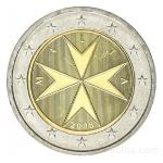 Kovanec 2 Evro Euro EUR Malta 2008