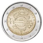 Kovanec 2 Evro, Euro, EUR, €, Repubblica Italiana 2002-2012